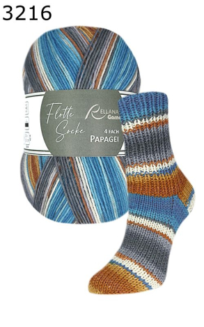 Flotte Socke Papagei Rellana Farbe 216
