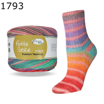 Flotte Socke Perfect Tropical Rellana Farbe 793