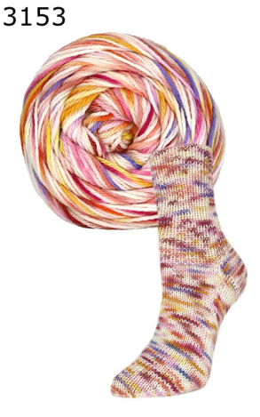 Flotte Socke Seide Kunterbunt Rellana Farbe 153