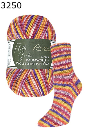 Flotte Socke Stretch Viva Rellana Farbe 250