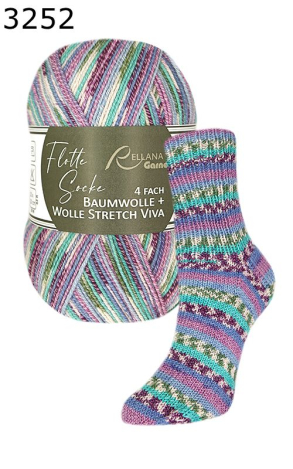 Flotte Socke Stretch Viva Rellana Farbe 252
