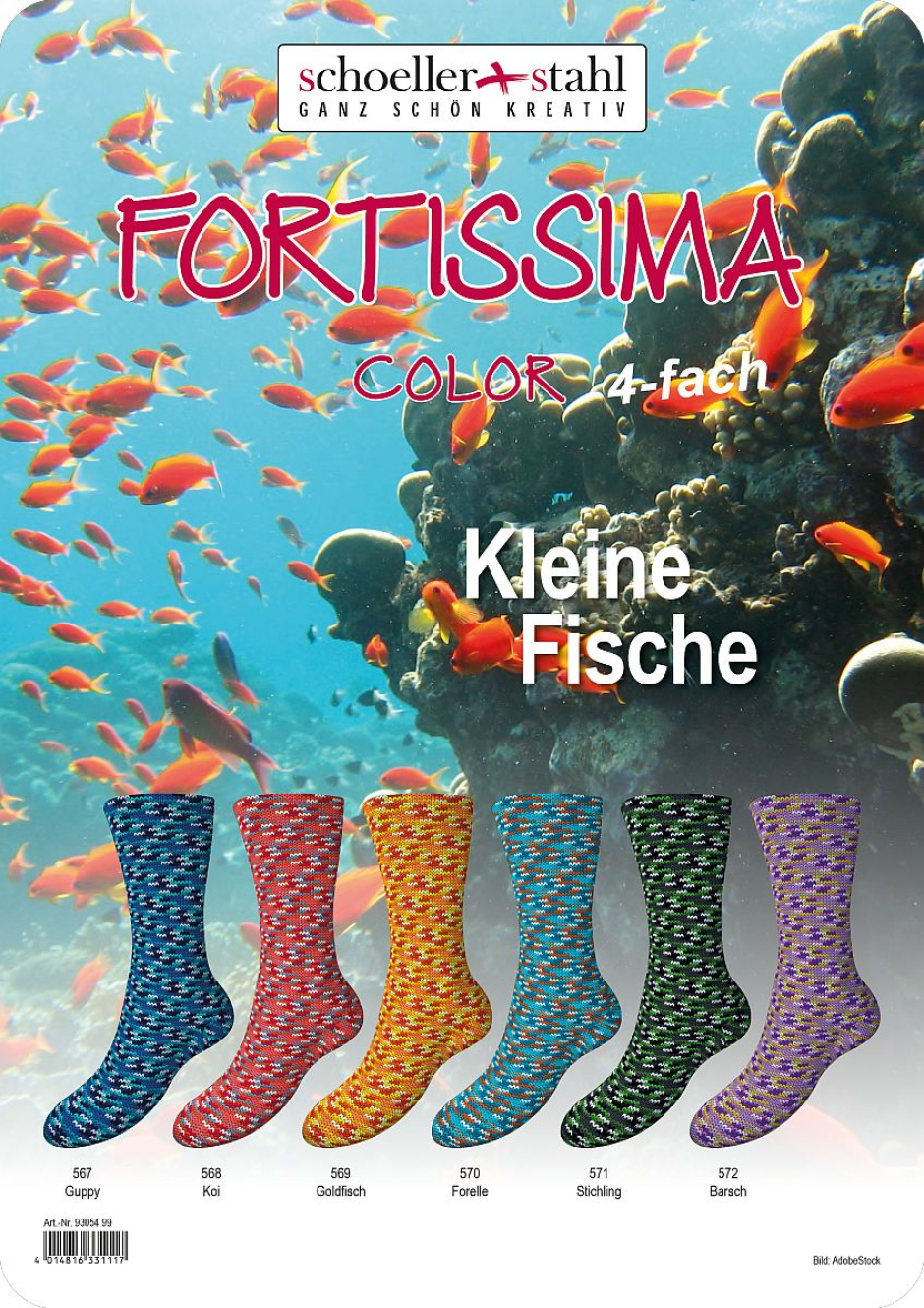 Fortissima Kleine Fische Schoeller-Stahl Farbe 9999