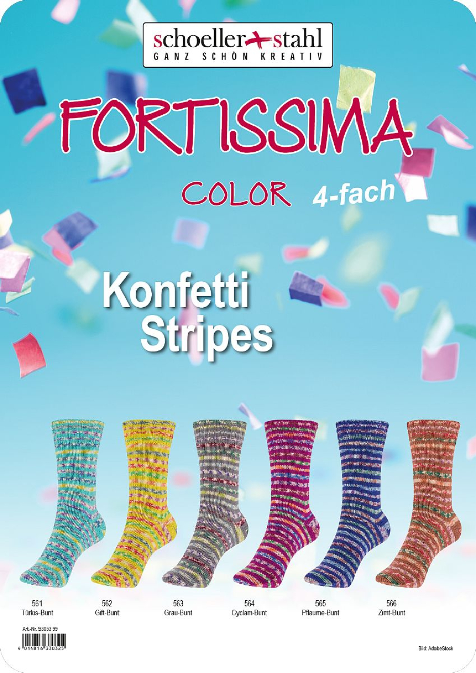 Fortissima Konfetti Schoeller-Stahl Farbe 9999