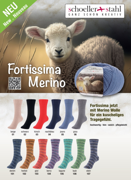 Fortissima Merino uni & color Schoeller - online bestellen