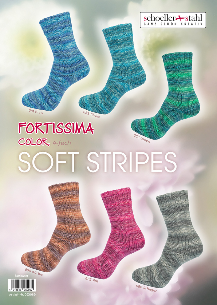 Fortissima Soft Stripes Schoeller Stahl Farbe 9999