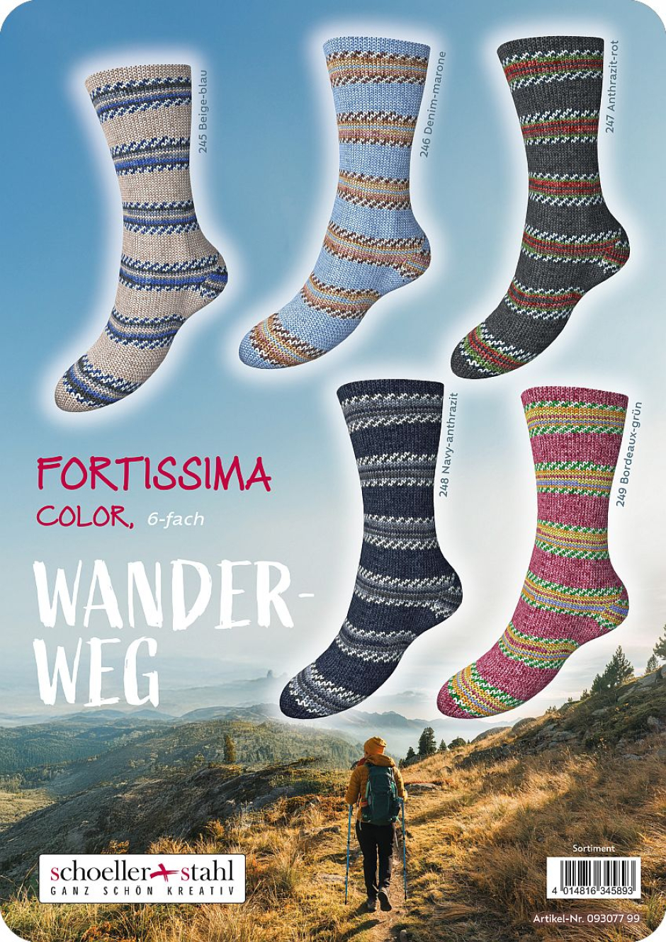 Fortissima Wanderweg Schoeller-Stahl Farbe 9999
