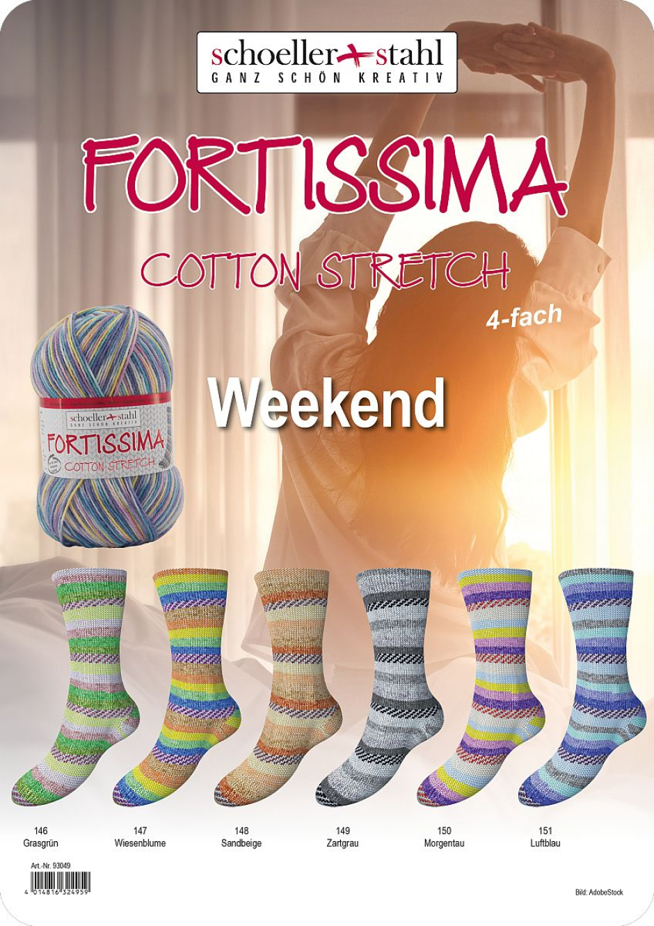 Fortissima Weekend Color Schoeller Stahl Farbe 9999