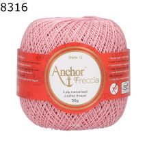 Freccia Hkelgarn 50g Strke 12 Anchor Farbe 8316