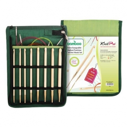 KnitPro Bamboo Tunesische Hkelnadeln Set