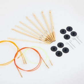 KnitPro Bamboo Tunesische Hkelnadeln Set 5