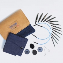 Knit Pro Indigo Holz Mini Nadelspitzen Set 4