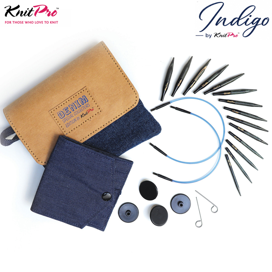 KnitPro Indigo Nadelspitzen Set 5cm Farbe 9999