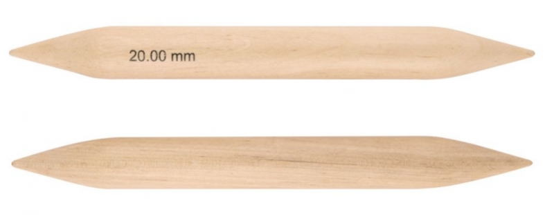 KnitPro Basix Jumbo Birch Nadelspiel 20cm 3