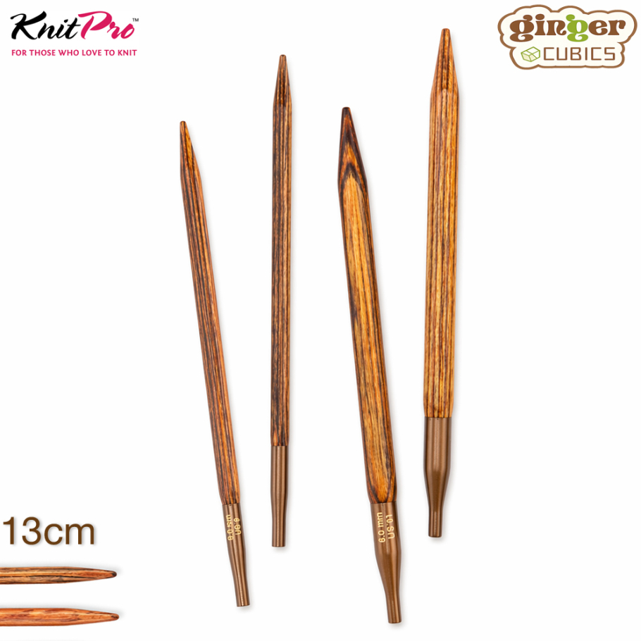 KnitPro Ginger Cubics Nadelspitzen 13cm Farbe 9999