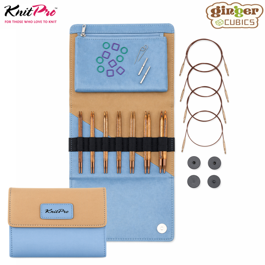 KnitPro Ginger Cubics Nadelspitzen Set Deluxe 13 Farbe 9999