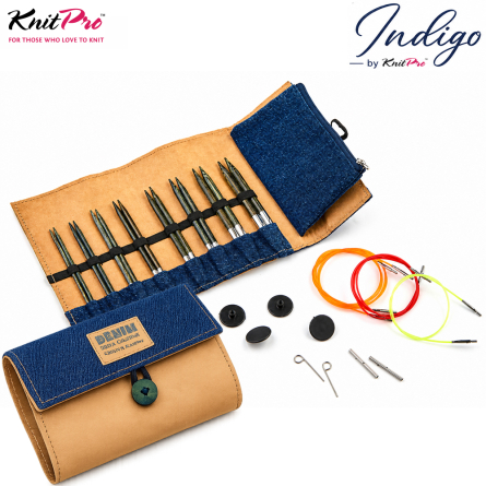KnitPro Indigo Nadelspitzen Set 13cm