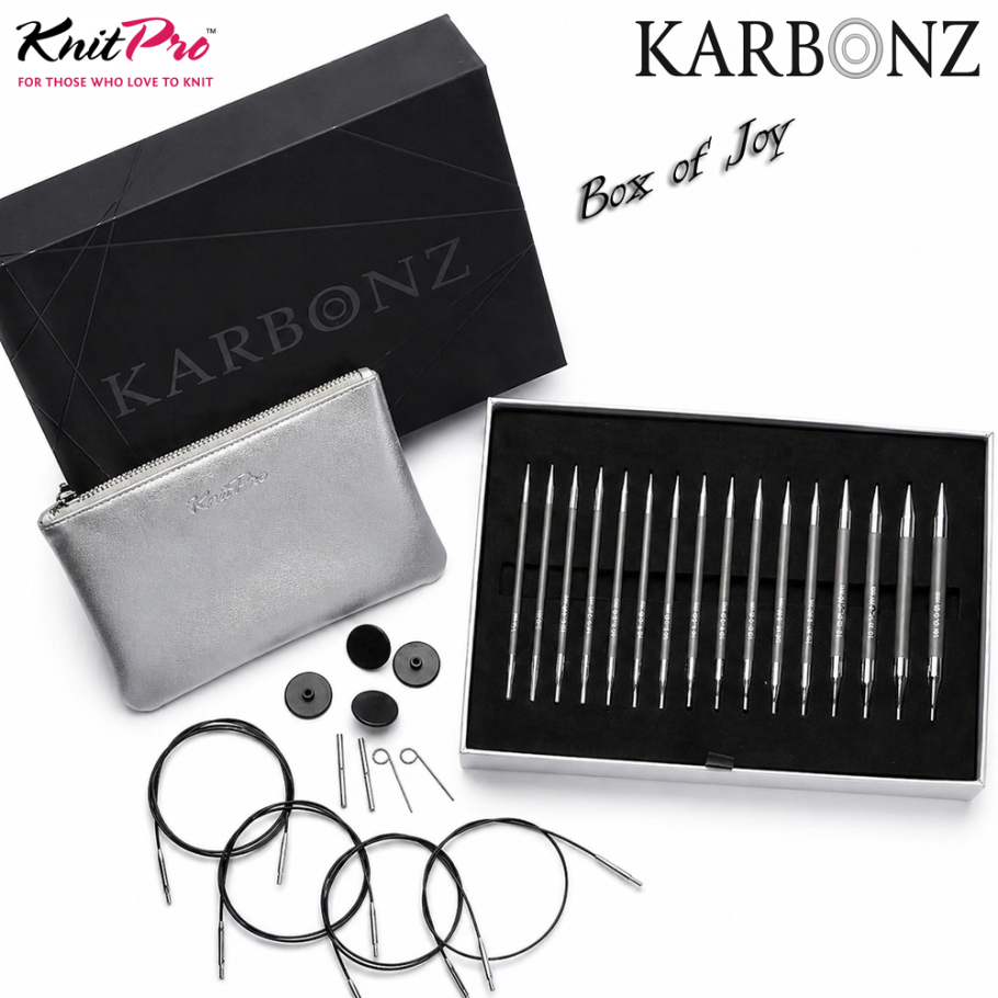 KnitPro Karbonz Nadelspitzen Set Box of Joy Farbe 9999