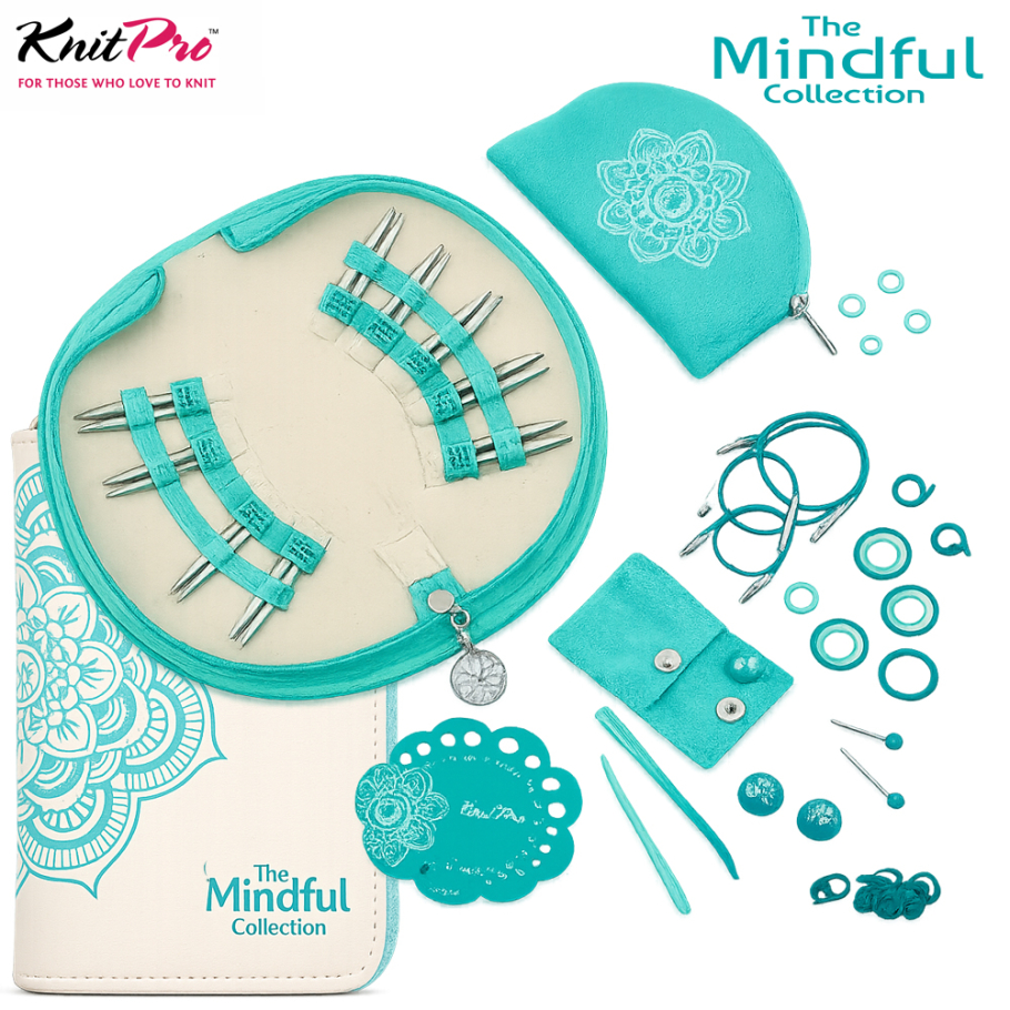 KnitPro Mindful Nadelspitzen Set Gro�z�gigkeit 5cm Farbe 9999