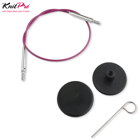 KnitPro Nadeleile Edelstahl 360 lila silber