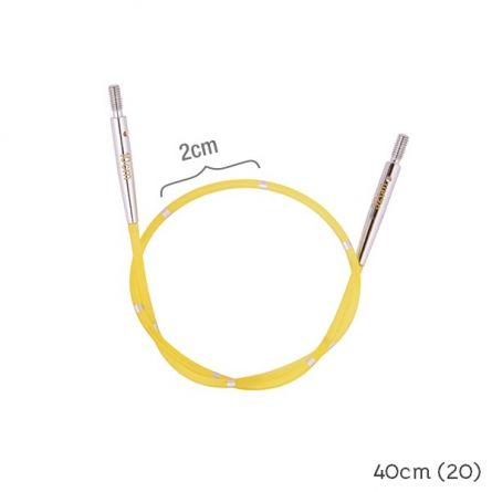 KnitPro Nadeleile Smartstix gelb 40cm