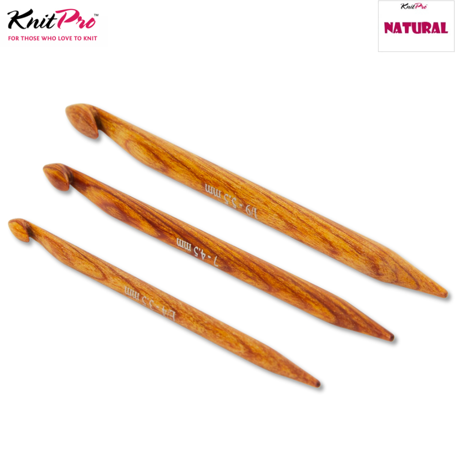 KnitPro Natural Reparaturhaken Set Farbe 9999