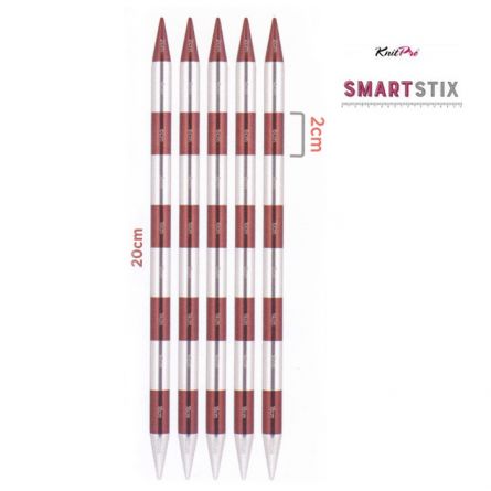 KnitPro Smartstix Nadelspiel 20cm