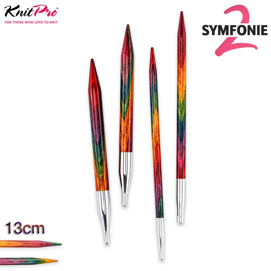 KnitPro Symfonie 2 Nadelspitzen 13cm Farbe 9999