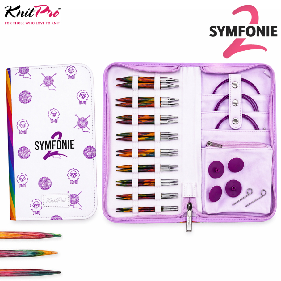 KnitPro Symfonie 2 Rundstricknadel Set Deluxe 10 Farbe 9999