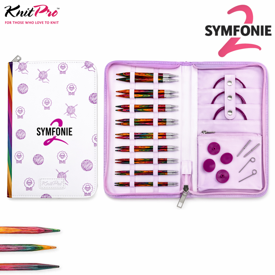 KnitPro Symfonie 2 Rundstricknadel Set Deluxe 13 Farbe 9999