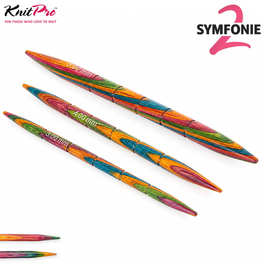 KnitPro Symfonie 2 Zopfnadeln Farbe 9999