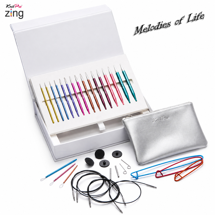 KnitPro Zing Nadelspitzen Set Melodies of Life Farbe 9999