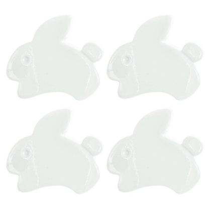 Knopf Hschen Weiss 15mm 3