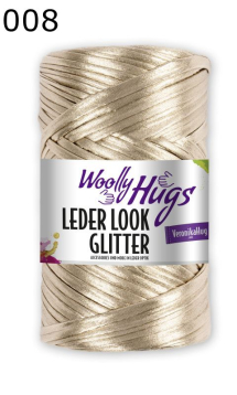 Leder Look Glitter Woolly Hugs Farbe 8