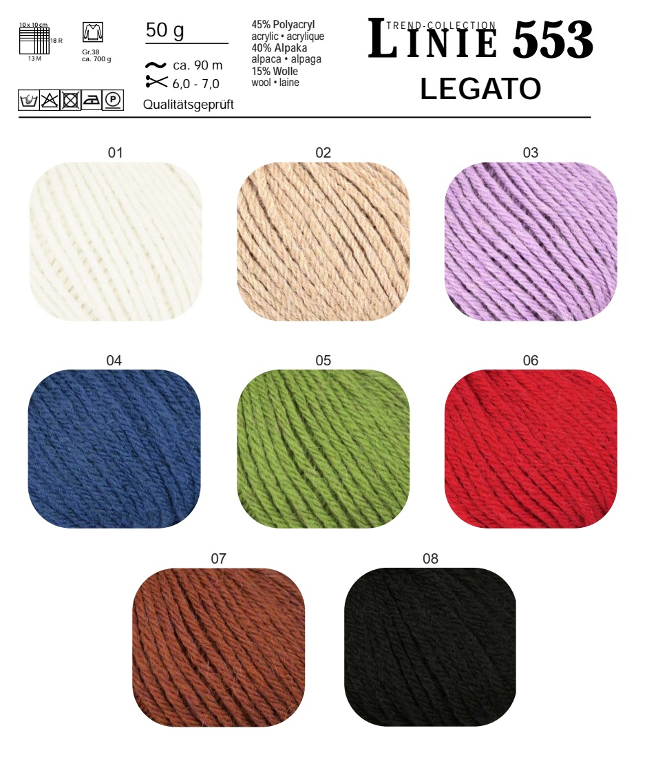 Legato Linie 553 ONline-Garne Farbe 9999