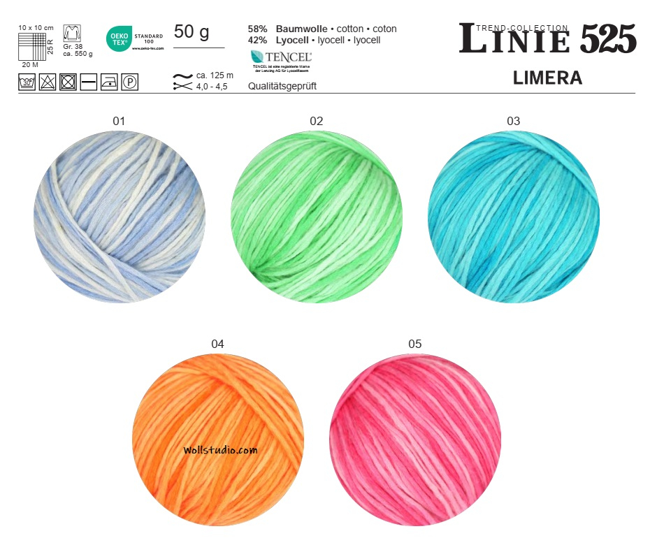 Limera Linie 525 ONline-Garne Farbe 9999