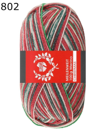 Meilenweit 100 Lana Grossa Christmas Farbe 802