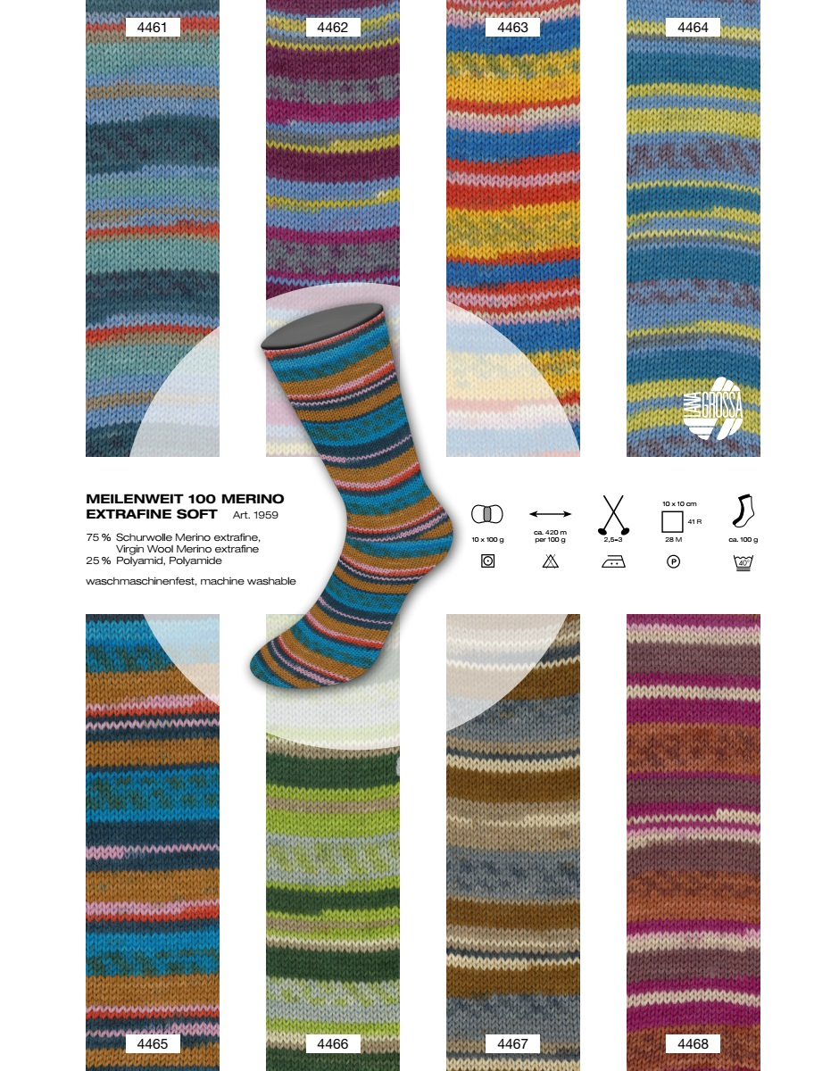 Meilenweit 100 Lana Grossa Merino Soft Farbe 9999