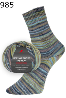 Merino Socks Fashion Golden Socks Pro Lana Farbe 985
