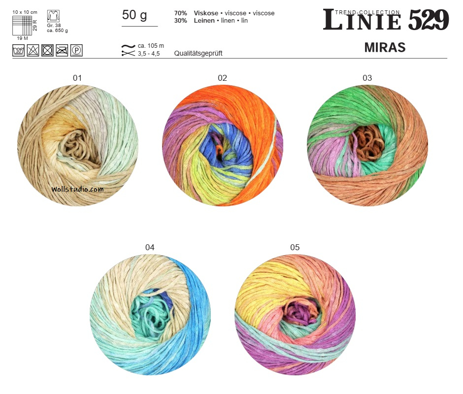Miras Linie 529 ONline-Garne Farbe 9999