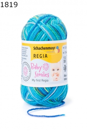 My first Regia Sockenwolle Farbe 1819