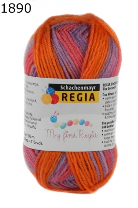 My first Regia Sockenwolle Farbe 1890