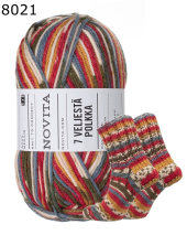 Novita 7 Veljest Polkka Sockenwolle Farbe 21