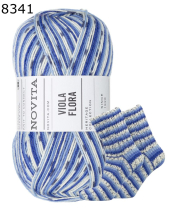 Novita Viola Flora Sockenwolle Farbe 8341