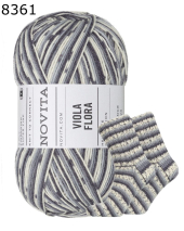 Novita Viola Flora Sockenwolle Farbe 8361