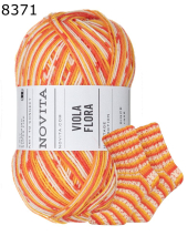 Novita Viola Flora Sockenwolle Farbe 8371