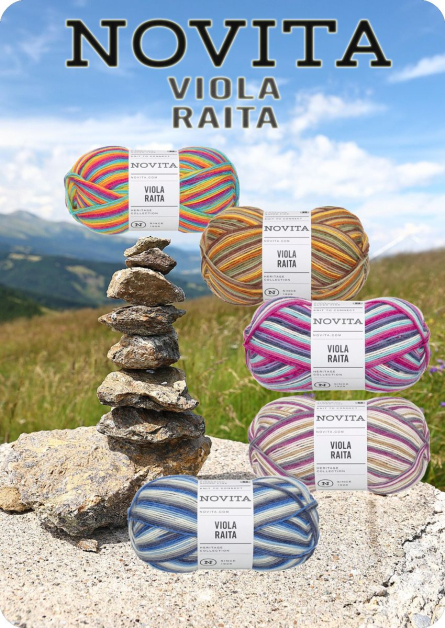 Novita Viola Raita Sockenwolle