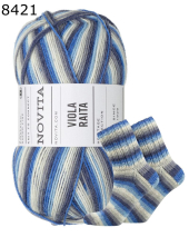 Novita Viola Raita Sockenwolle Farbe 8421