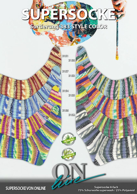 ONline Sockenwolle Supersocke 383 Style