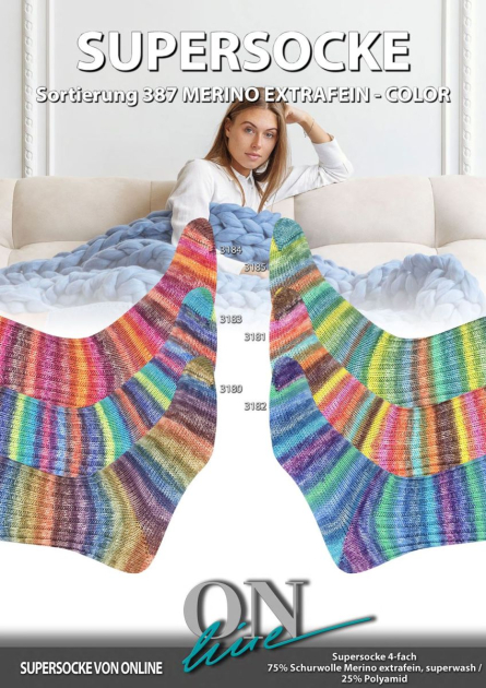 ONline Sockenwolle Supersocke 387 Merino