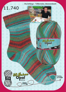 Opal 30 Jahre Sockenwolle Farbe 740